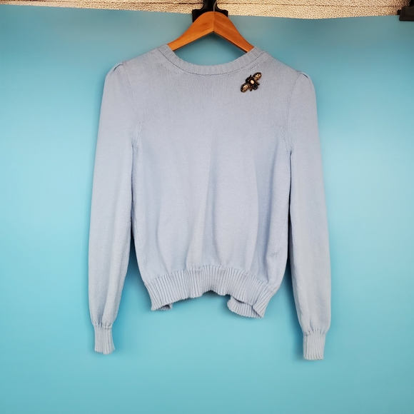 Le Lion Cardigan Size Medium Tie Front - Picture 4 of 10